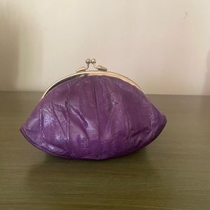 Vintage eel skin kiss lock